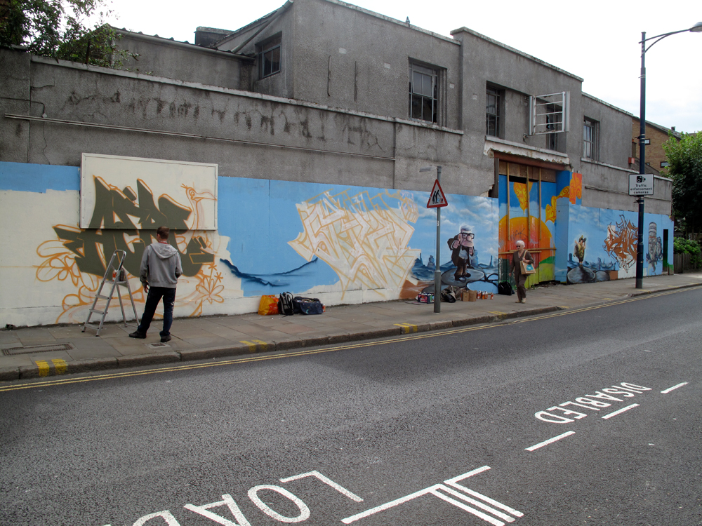 london graffiti mural artist
