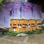 aero london graffiti mural artist