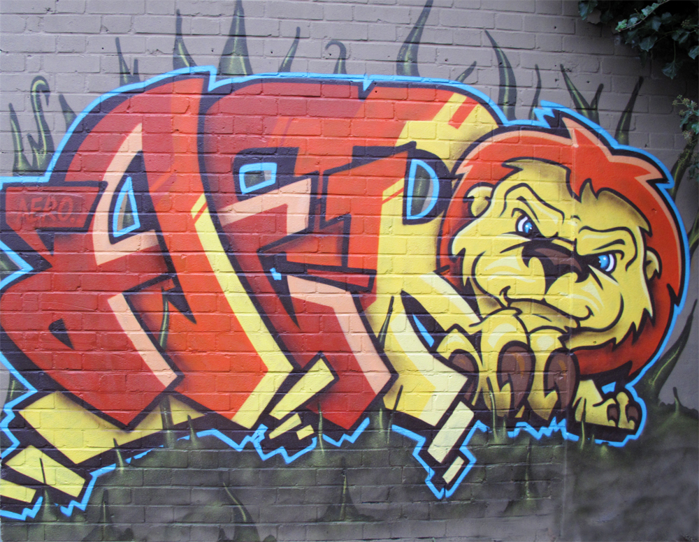 Aero London Graffiti Mural Artist