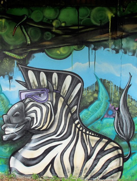 leroy play park graffiti Jungle Mural