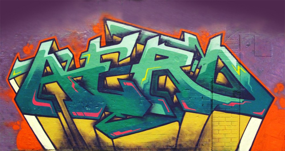 leake street waterloo Aero Graffiti Art