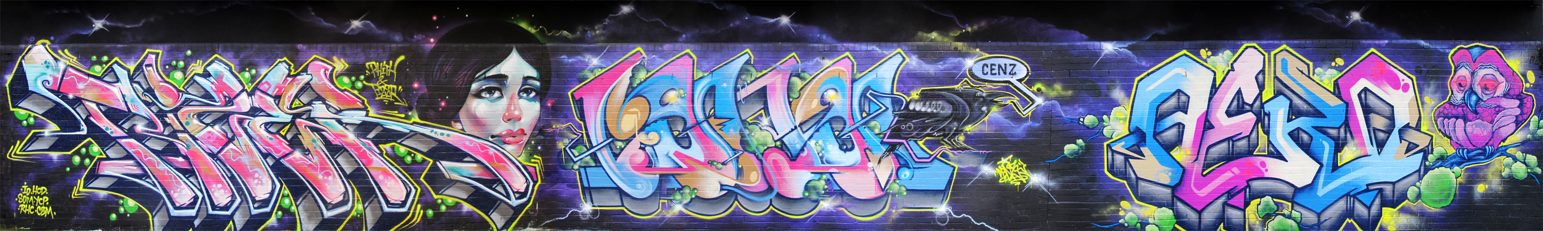 Aero London Graffiti Mural Artist