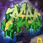 Aero London Graffiti Mural Artist