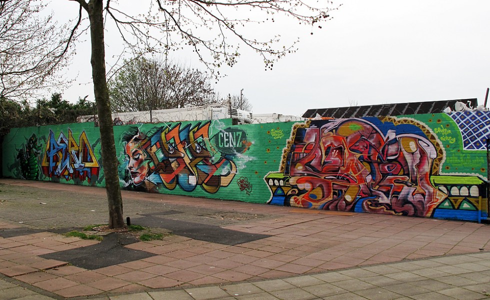 Somerlayton path in Brixton Graffiti Art