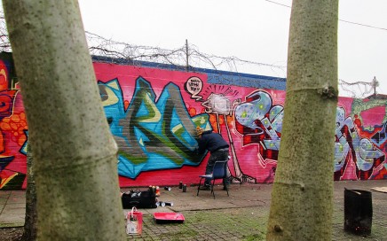 brixton graffiti wall aero