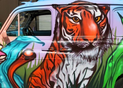 Megabooth Animal Themed Graffiti Taxis London