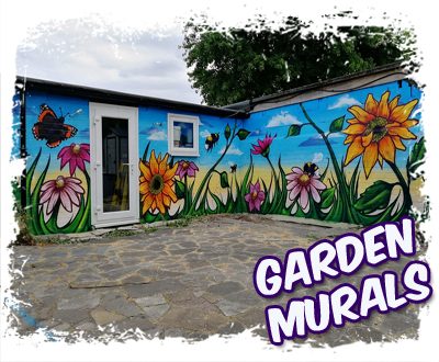 garden graffiti mural artist