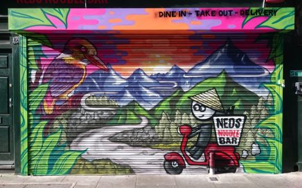 aero graffiti shutter mural artist