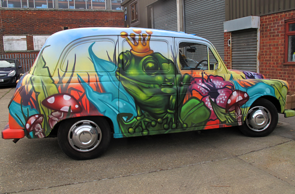 aeroarts graffiti mural cab
