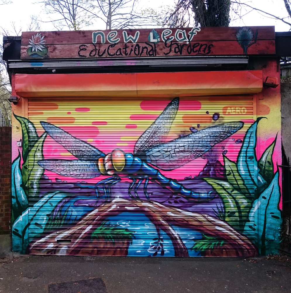 graffiti shutter mural