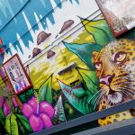 jungle graffiti mural